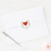 Ter herinnering aan hart sticker (Envelop)