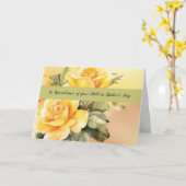 Ter herinnering aan kind op Moederdag Yellow Rose Kaart (Gele Bloem)