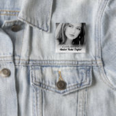 Ter Herinnering | Foto Aandenken Vierkante Button 5,1 Cm (In situ)