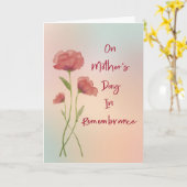 Ter herinnering op Moederdag Waterverf Rozen Kaart (Gele Bloem)