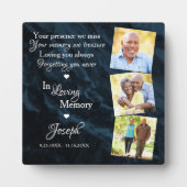 Ter Herinnering Persoonlijke Memorabilia met 3 Fot Fotoplaat (Voorkant)