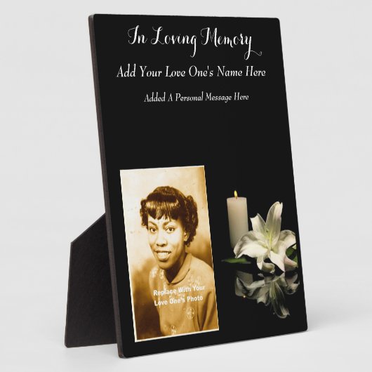 ter herinnering van fotoplaat (Zijkant)