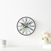  ter illustratie Butterflies Ronde Klok (Huis)