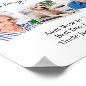 Ter liefdevolle herinnering 3 Foto Herdenkings Huw Poster (Hoek)