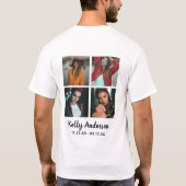 Ter liefdevolle herinnering | 5 foto-collage | Her T-shirt (Achterkant)
