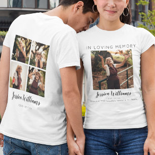 Ter liefdevolle herinnering 5 foto collage Her T-shirt