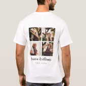 Ter liefdevolle herinnering | 5 foto collage | Her T-shirt (Achterkant)