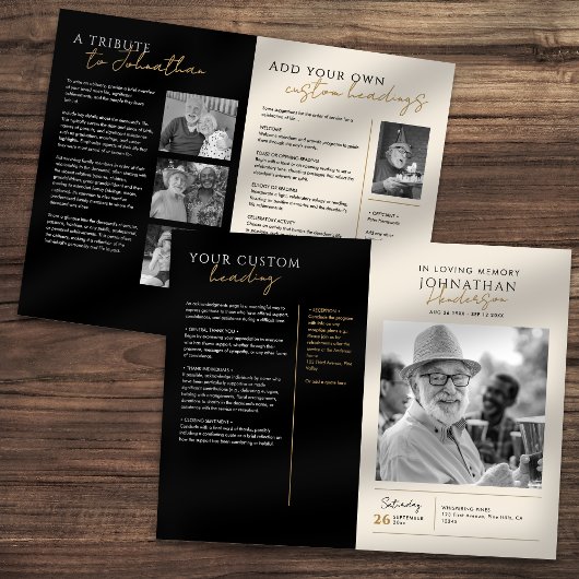 Ter liefdevolle herinnering 5-Foto Eerbetoon Uitva