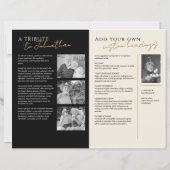 Ter liefdevolle herinnering 5-Foto Eerbetoon Uitva (Achterkant)