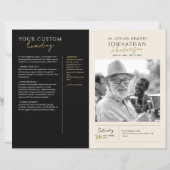 Ter liefdevolle herinnering 5-Foto Elegant Herdenk (Voorkant)
