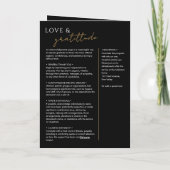 Ter liefdevolle herinnering 5-Foto Elegant Herdenk Kaart (Achterkant)