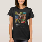 Ter liefdevolle herinnering 5 x foto collage herin t-shirt (Voorkant)