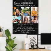 Ter liefdevolle herinnering | 6 foto collage rouwd poster (Thuiskantoor)