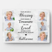 Ter liefdevolle herinnering 6 foto condoleance her fotoplaat (voorkant)