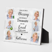 Ter liefdevolle herinnering 6 foto condoleance her fotoplaat (Zijkant)