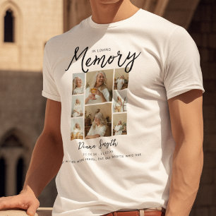 Ter liefdevolle herinnering 8 foto collage geden t-shirt
