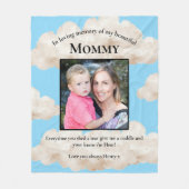 Ter liefdevolle herinnering aan mammie herdenking fleece deken (Voorkant)