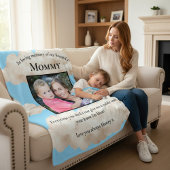 Ter liefdevolle herinnering aan mammie herdenking fleece deken