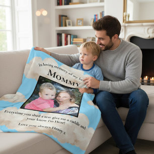 Ter liefdevolle herinnering aan  mammie herdenking fleece deken