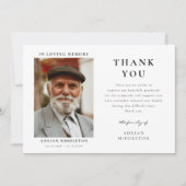 Ter liefdevolle herinnering Aangepaste foto & beri Bedankkaart (Voorkant)