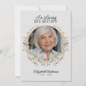 Ter liefdevolle herinnering Aquarel wilde bloemen  Kaart (Voorkant)