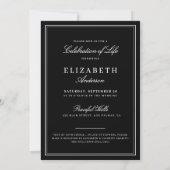 Ter liefdevolle herinnering Elegant Schrift & Foto Kaart (Achterkant)