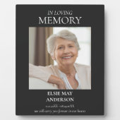 Ter liefdevolle herinnering elegante foto fotoplaat (Voorkant)