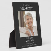 Ter liefdevolle herinnering elegante foto fotoplaat (Zijkant)