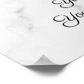 Ter liefdevolle herinnering Foto citaat rouwkaart  Poster (Hoek)