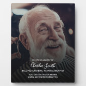 Ter liefdevolle herinnering: Foto en boodschap op  Fotoplaat (Voorkant)