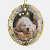 Ter liefdevolle herinnering | Foto huisdier-herden Keramisch Ornament (Links)