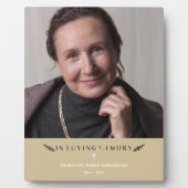 Ter liefdevolle herinnering Foto Minimalistisch Ge Fotoplaat (Voorkant)