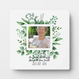 Ter liefdevolle herinnering FOTO Roukaart Herdenki Fotoplaat