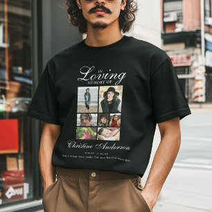Ter liefdevolle herinnering Fotocollage-herdenki T-shirt