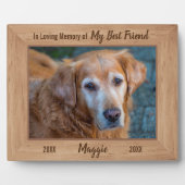 Ter liefdevolle herinnering - Gedenkfoto voor huis Fotoplaat (Voorkant)