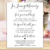 Ter liefdevolle herinnering Hemel Gedicht Trouw He Poster