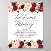 Ter liefdevolle herinnering Huwelijks-herdenking T Poster (Voorkant)