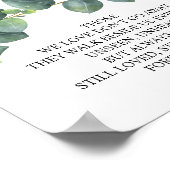 Ter liefdevolle herinnering Huwelijks-herdenking T Poster (Hoek)