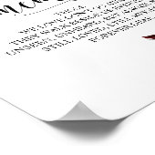 Ter liefdevolle herinnering Huwelijks-herdenking T Poster (Hoek)