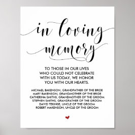 Ter liefdevolle herinnering Huwelijksherdenking Ta Poster