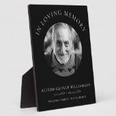 ter liefdevolle herinnering modern eenvoudig fotob fotoplaat (Zijkant)