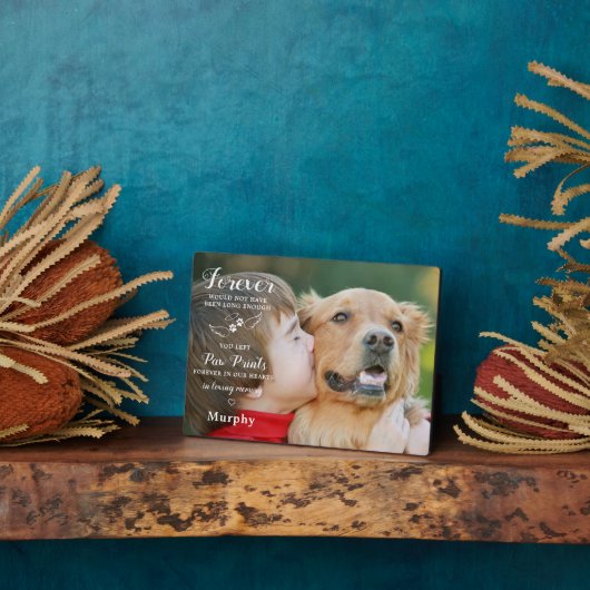 Ter liefdevolle herinnering Moderne op maat gemaak Fotoplaat (Zijkant)