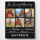 Ter liefdevolle herinnering Persoonlijk huisdier-h Fotoplaat (Voorkant)