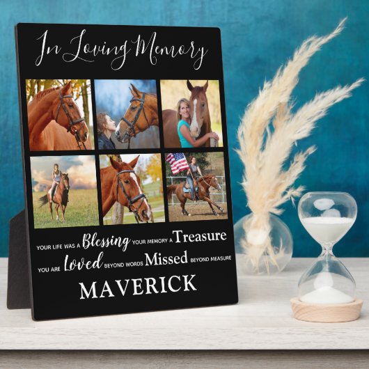 Ter liefdevolle herinnering Persoonlijk huisdier-h Fotoplaat (Zijkant)