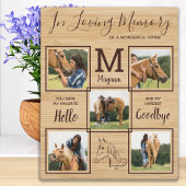 Ter liefdevolle herinnering Persoonlijk huisdier P Fotoplaat