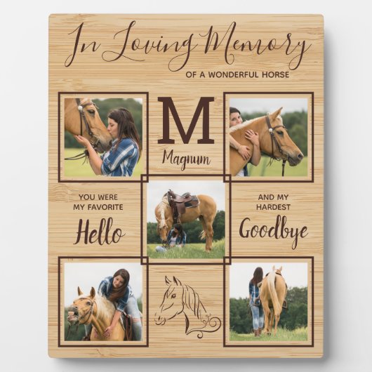 Ter liefdevolle herinnering Persoonlijk huisdier P Fotoplaat (Voorkant)