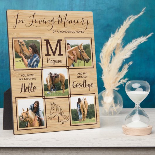 Ter liefdevolle herinnering Persoonlijk huisdier P Fotoplaat (Zijkant)