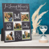 Ter liefdevolle herinnering Persoonlijk paard memo Fotoplaat (Zijkant)