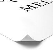 Ter liefdevolle herinnering Persoonlijke foto rouw Poster (Hoek)