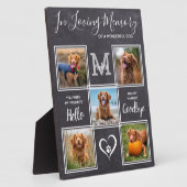 Ter liefdevolle herinnering Persoonlijke huisdier  Fotoplaat (Zijkant)